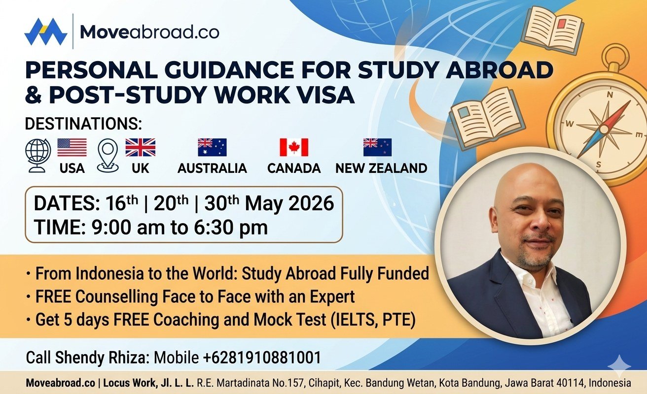  Bandung | Go Overseas Face-to-Face INFO SESSIONS!