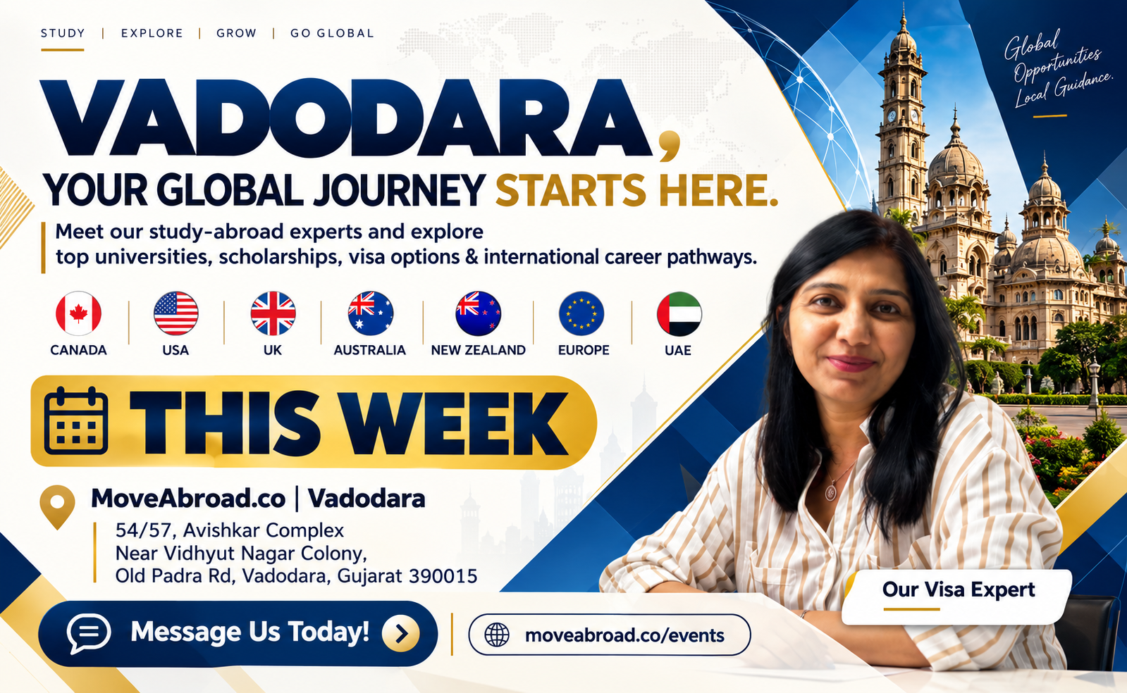 Vadodara |  Your Global Journey Starts Here!