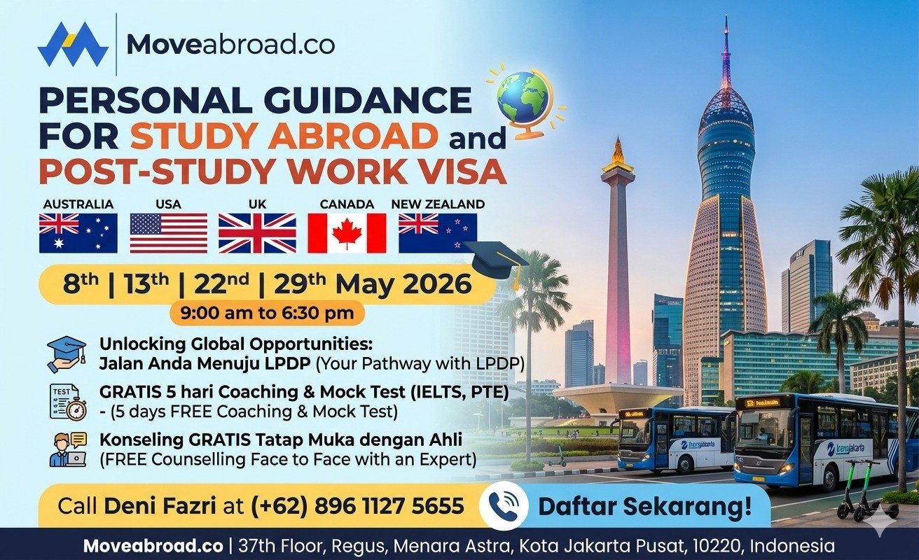 Jakarta | Go Overseas Face-to-Face INFO SESSIONS!