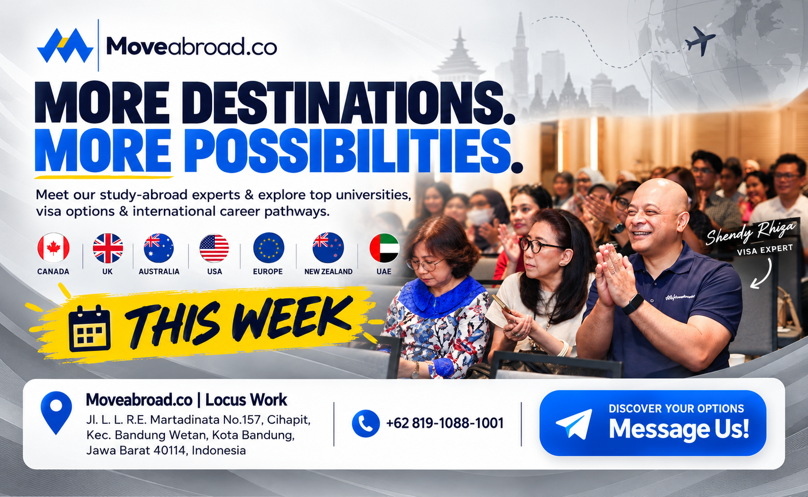 Bandung : MORE DESTINATIONS. MORE POSSIBILITIES.