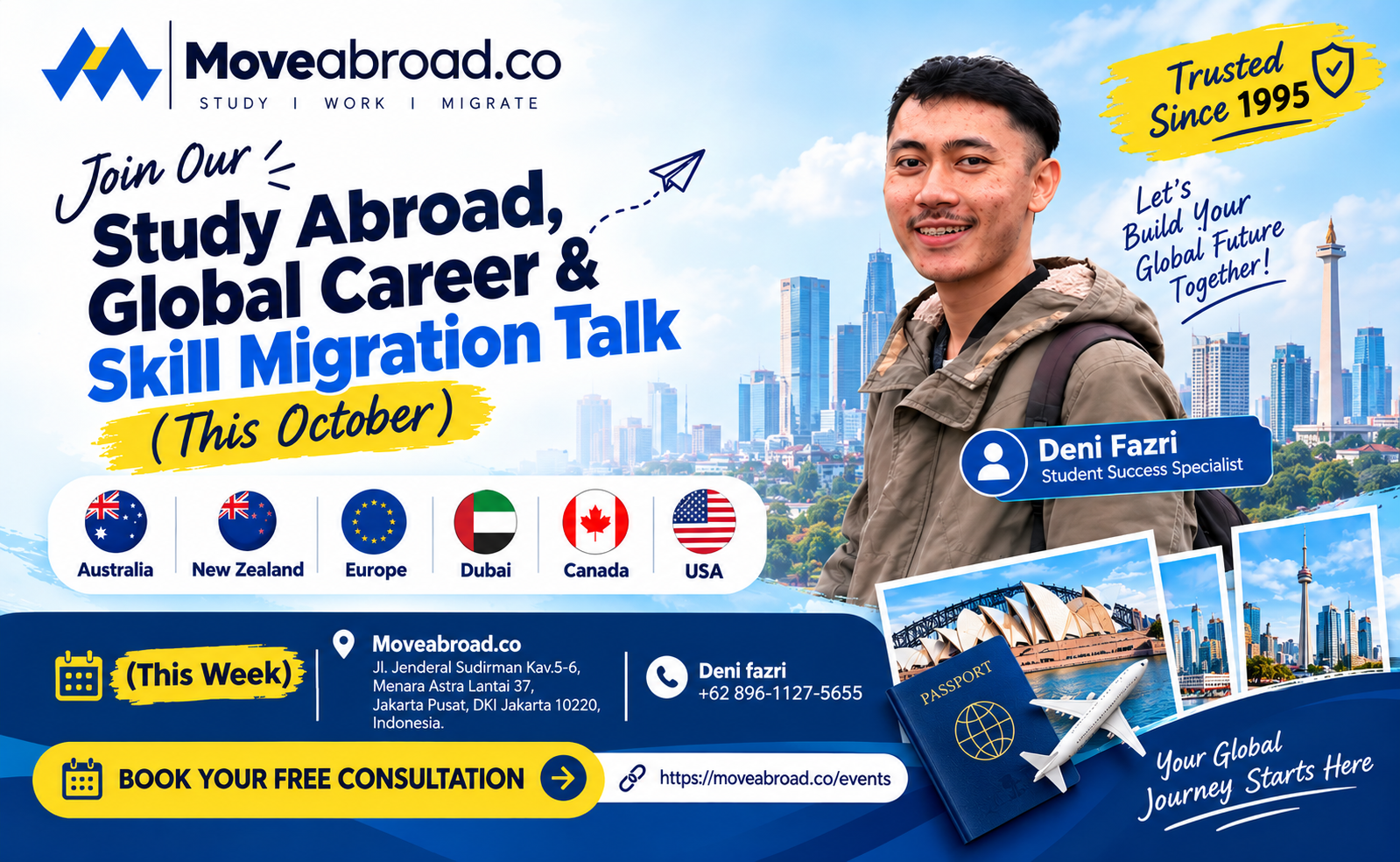 Jakarta | Study Abroad, Global Career & Skill Migration Talk!