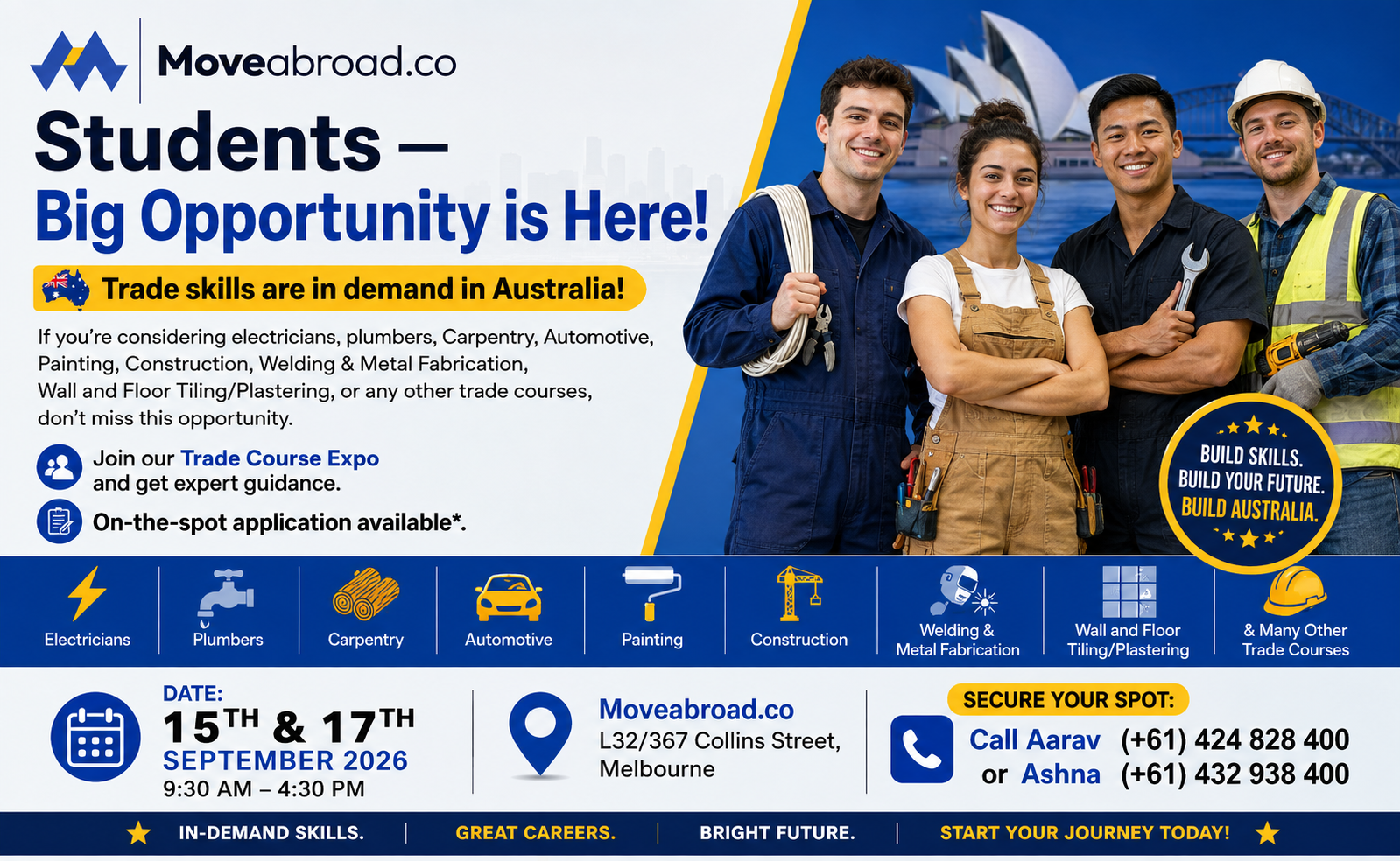 Melbourne | Your future Trade Career starts here.
