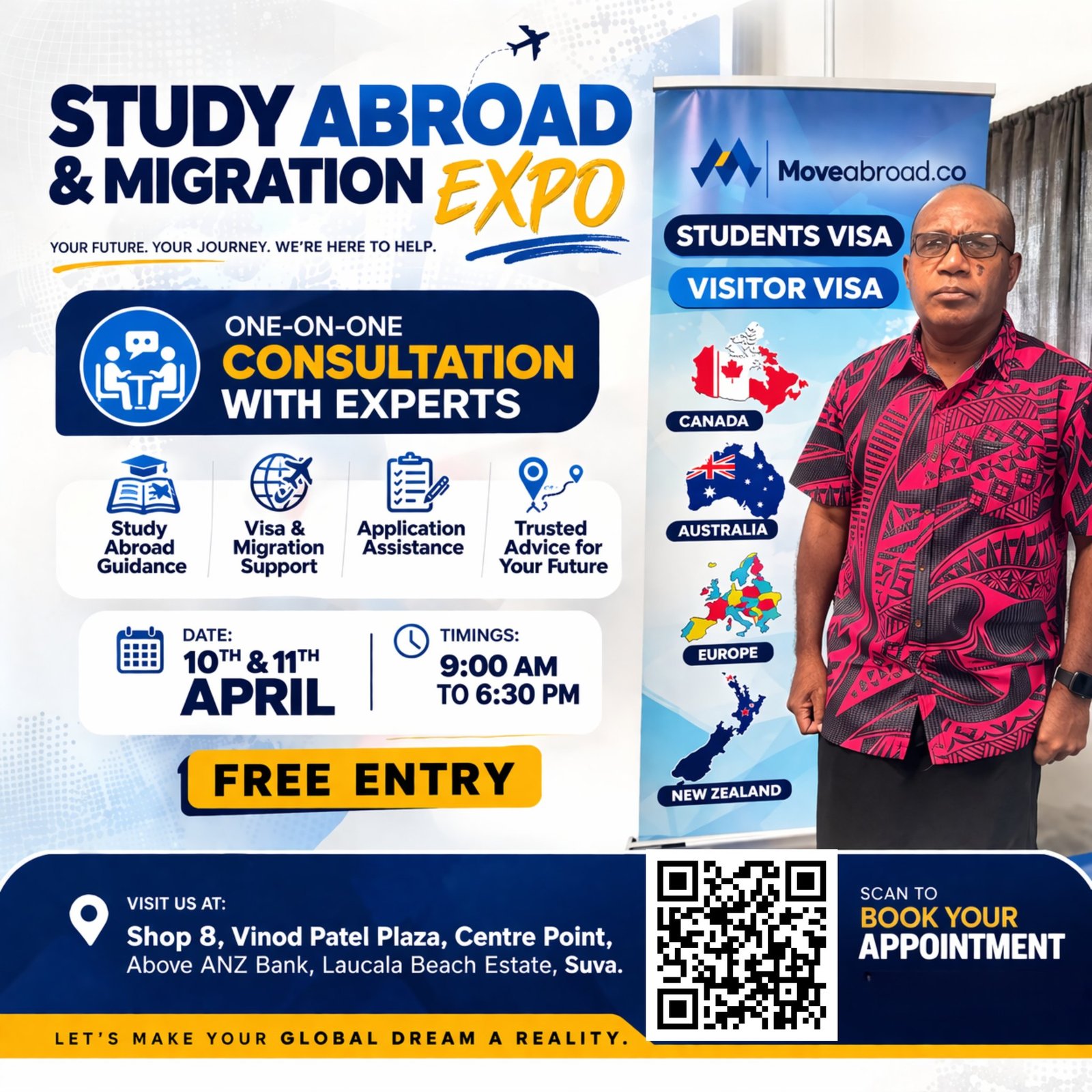 Meet the experts, explore your Visa options @ SUVA Office 